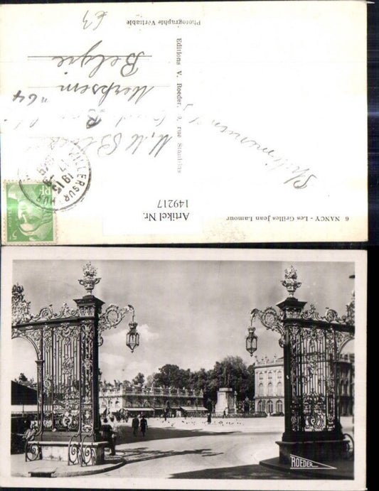 149217,Nancy Les Grilles Jean Lamour