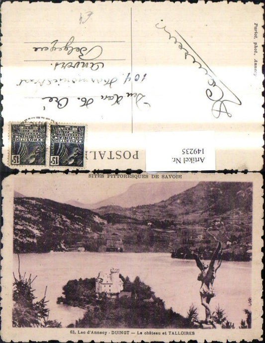 149235,Lac de Annecy Dunigt Le chateau et Talloires Schloss