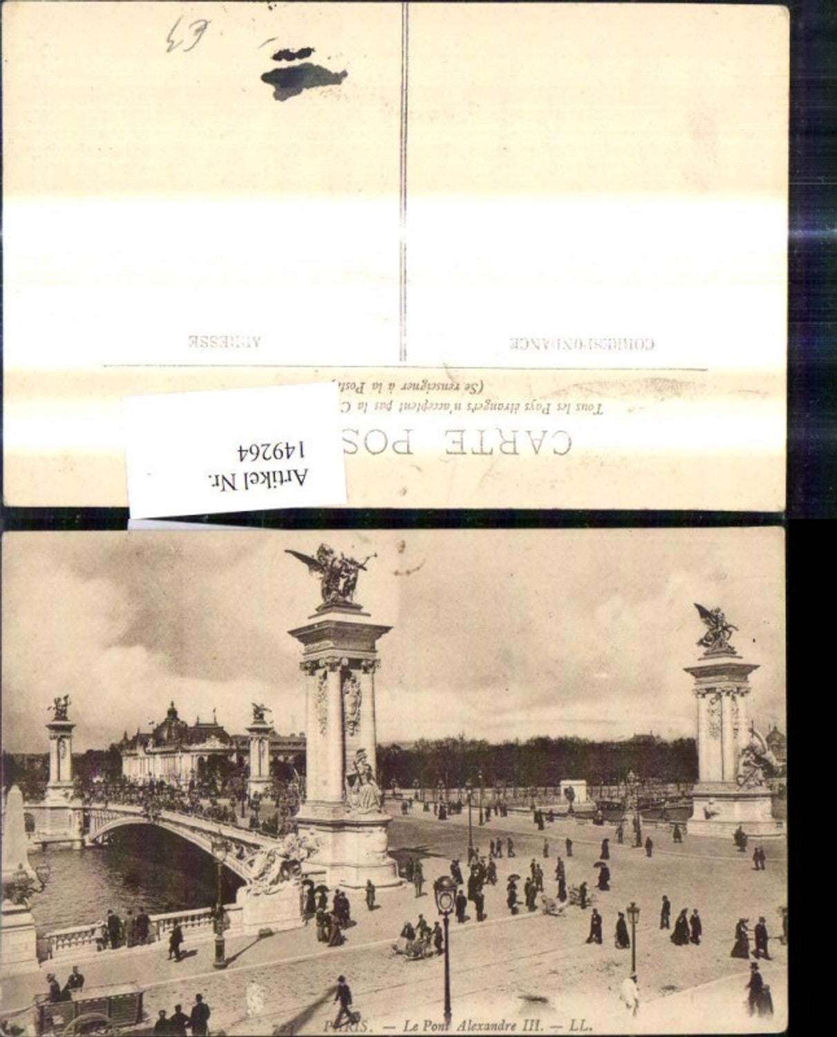 149264,Paris Le Pont Alexandre III Brücke