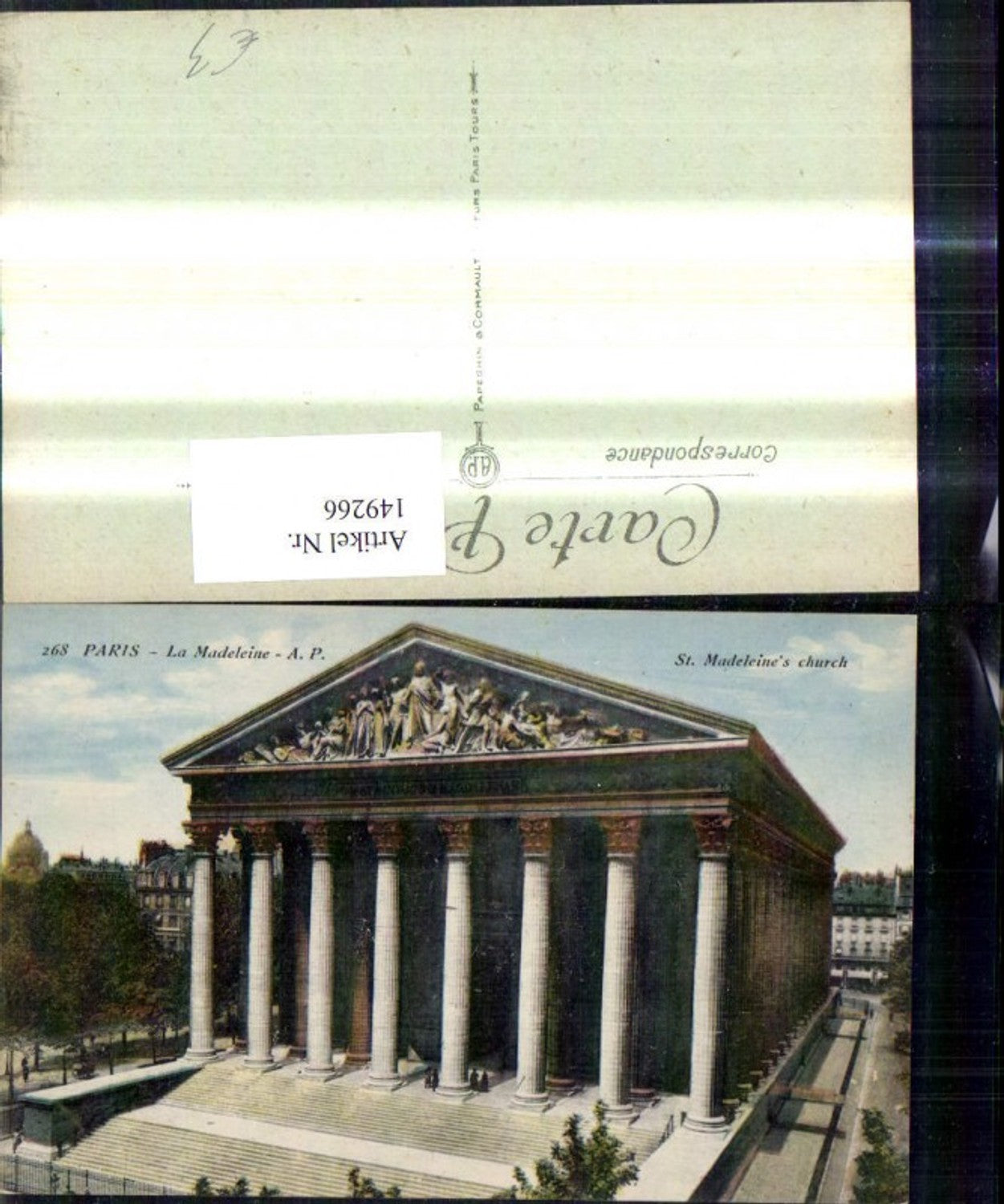 149266,Paris Le Madeleine St Madeleines church Kirche