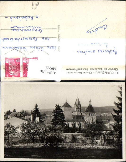 149273,Cluny Clocher Notre Dame Clocher de l Eau Benite Tour des Fromages