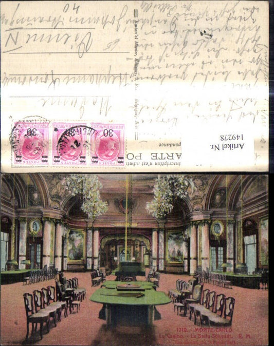 149278,Monte Carlo Le Casino La Salle Schmidt Spielkasino