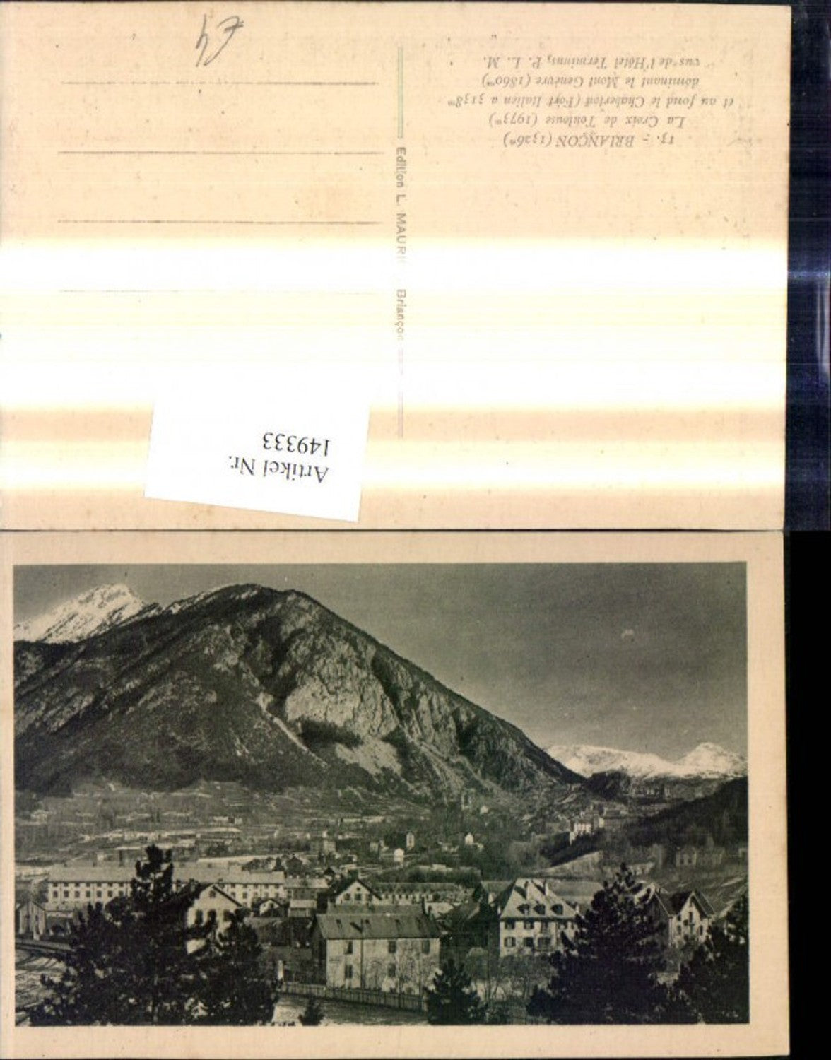 149333,Briancon La Croix de Toulouse et au fond le Chaberton