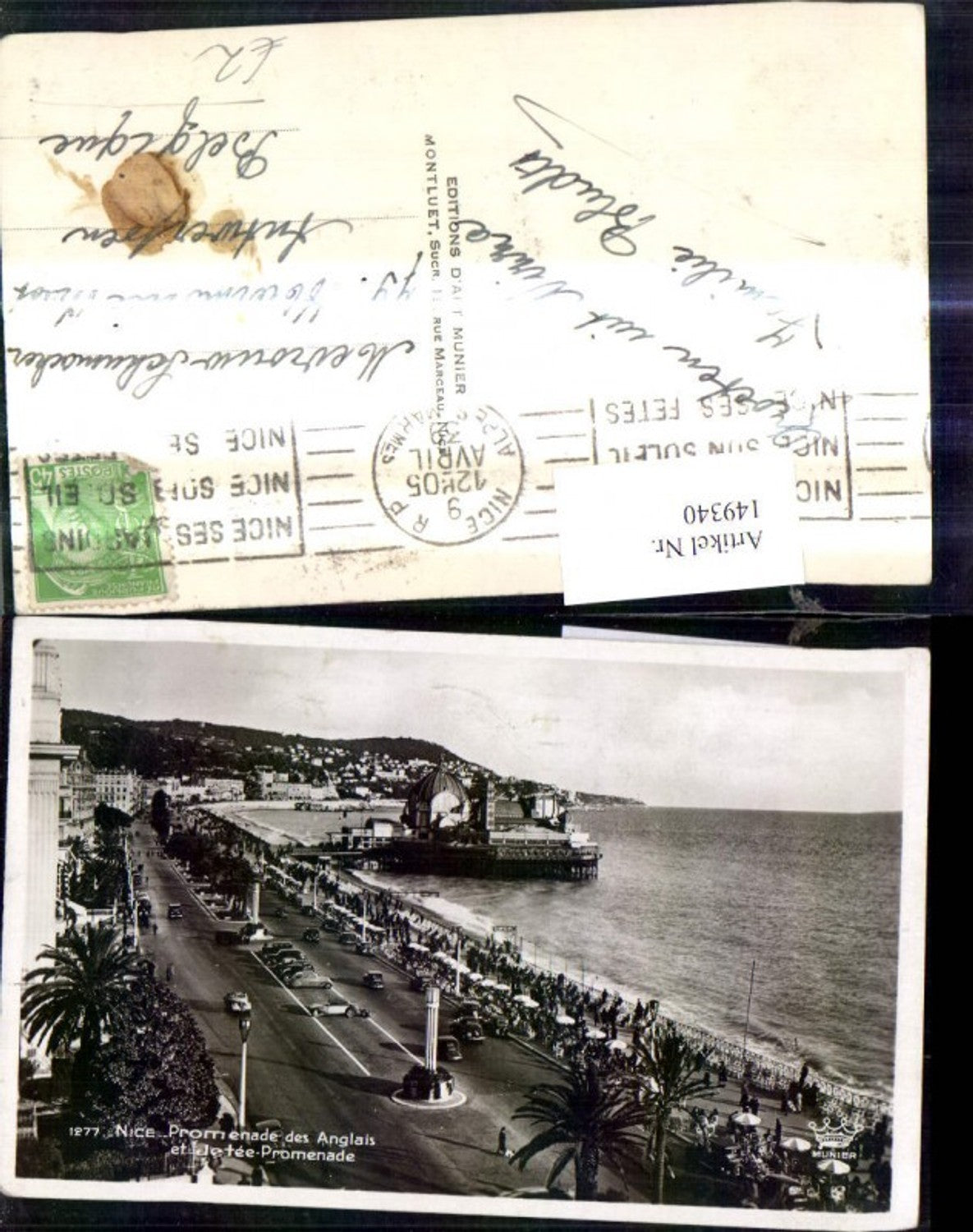 149340,Nice Promenade des Anglais et Jetee Promenade Strandpromenade Nizza