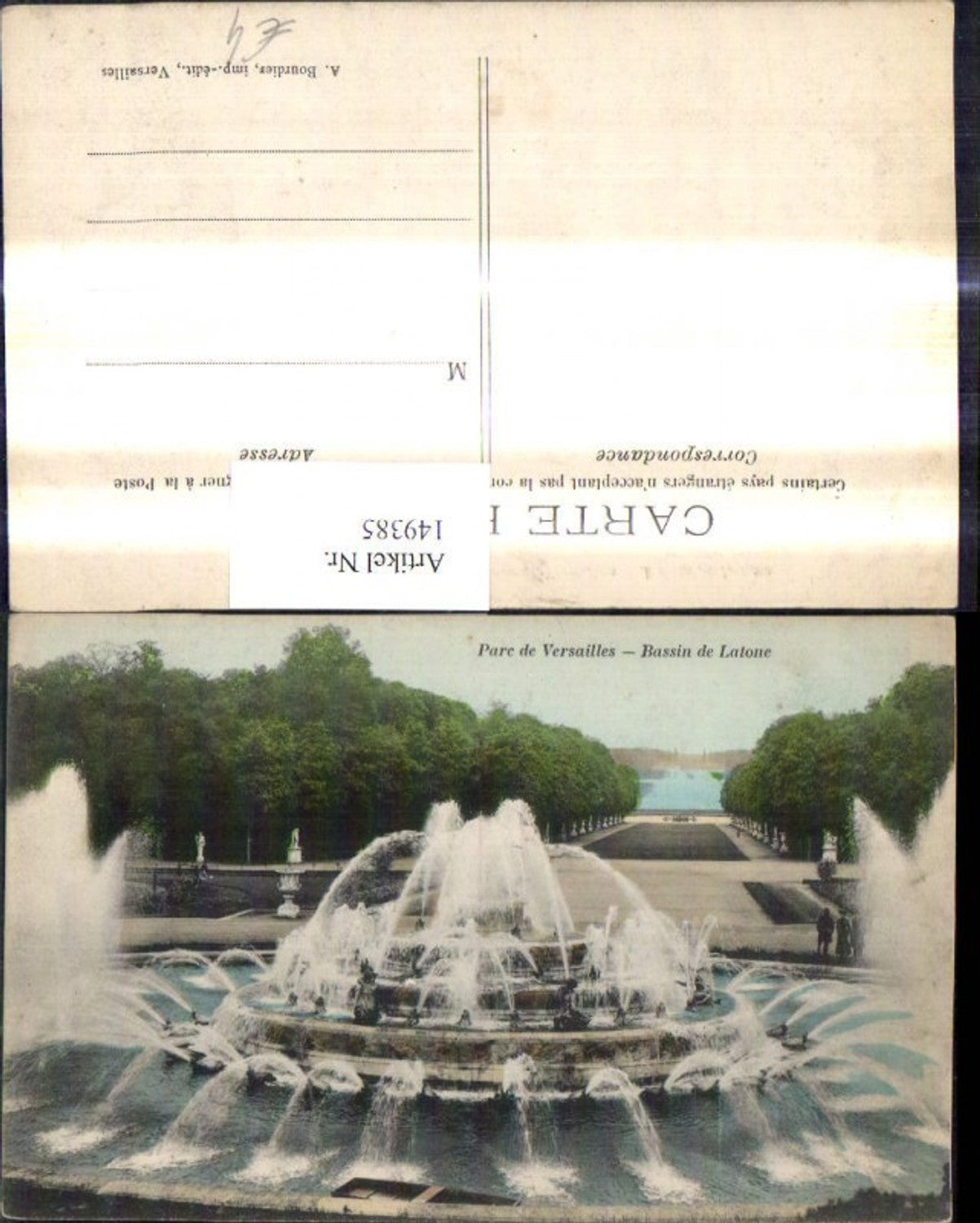 149385,Versailles Parc de Versailles Bassin de Latone Springbrunnen Brunnen Schlosspark
