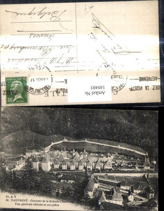149403,Dauphine Couvent de la Grande Chartreuse Vue generale reduite et complete