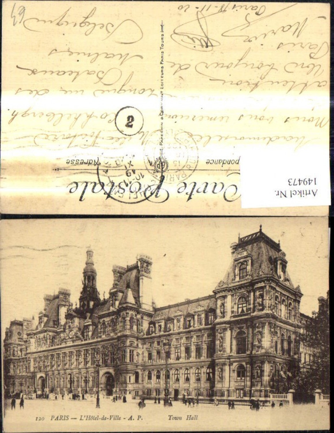 149473,Paris L Hotel de Ville Town Hall