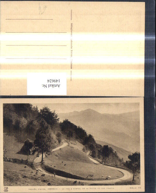 149624,Vallee d Aure Arreau Le fer a Cheval de la route de Col d Aspin Bergstrasse