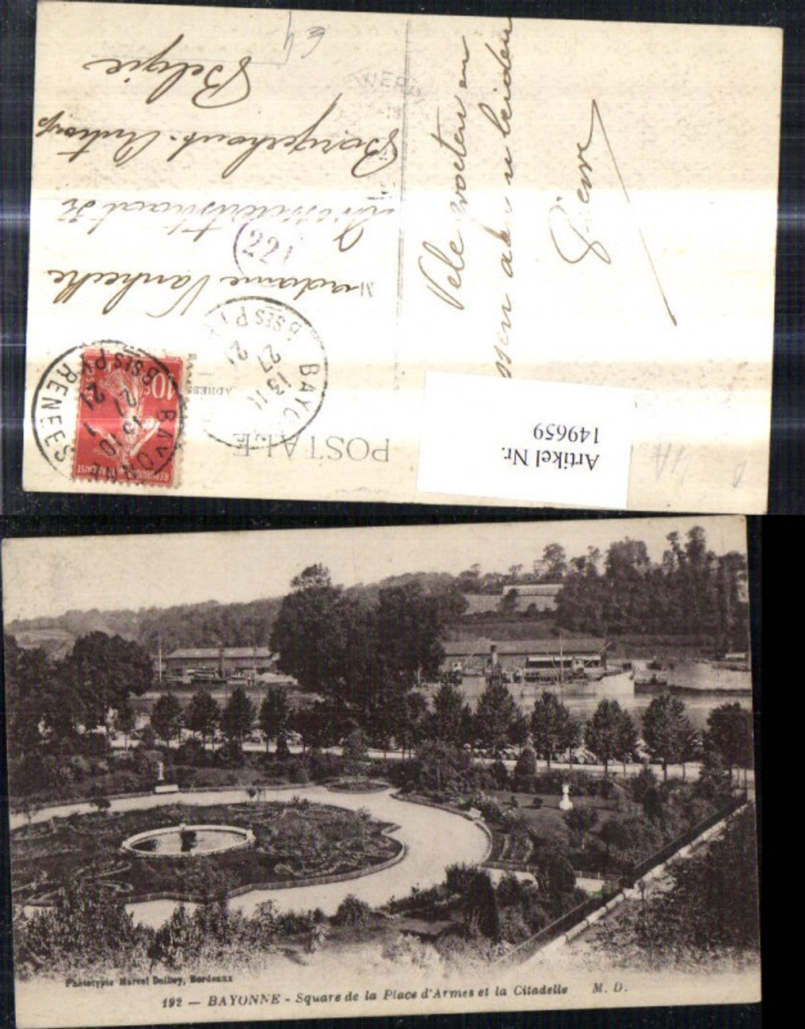 149659,Bayonne Square de la Place d Armes et la Citadelle