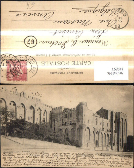 149693,Avignon Palais des Papes Facade Principale Schloss