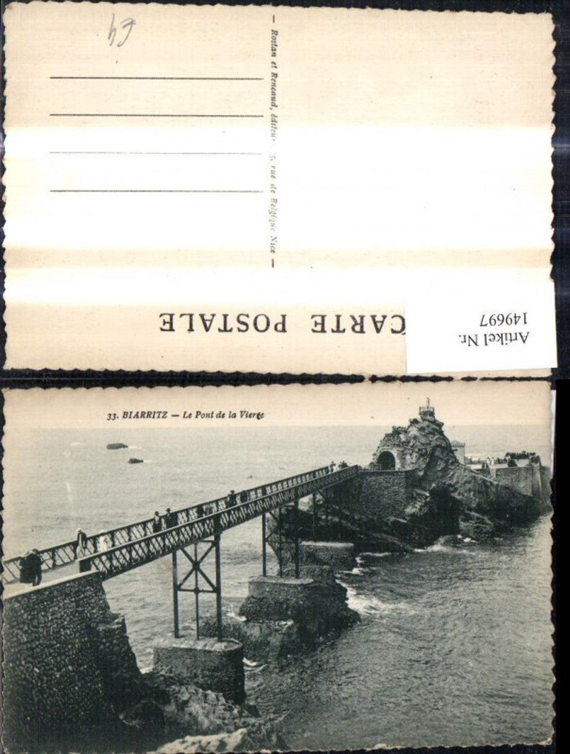 149697,Biarritz Le Pont de la Vierge Bridge