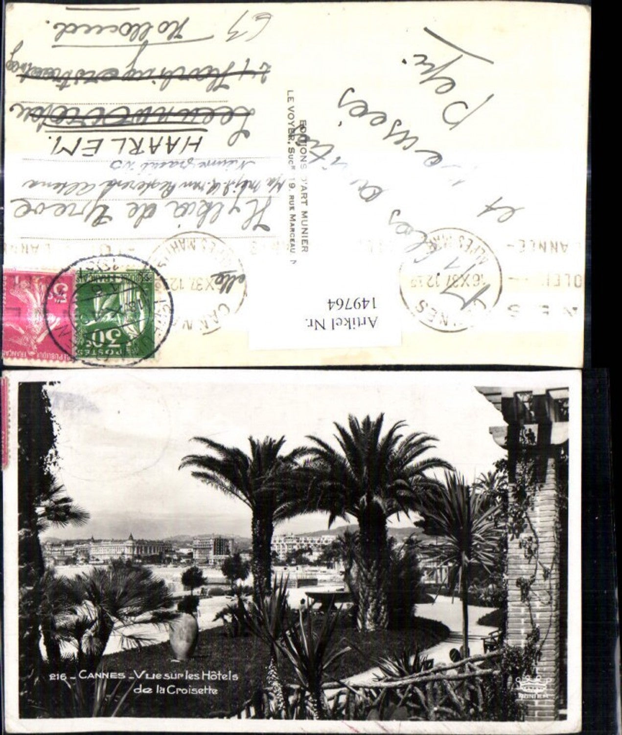 149764,Cannes Vue sur les Hotels de la Croisette