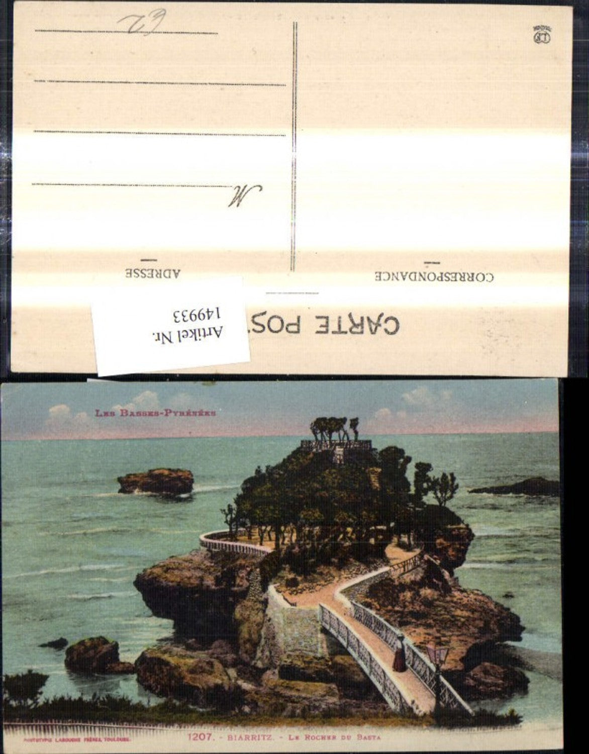 149933,Biarritz Le Rocher du Basta Les Basses Pyrenees