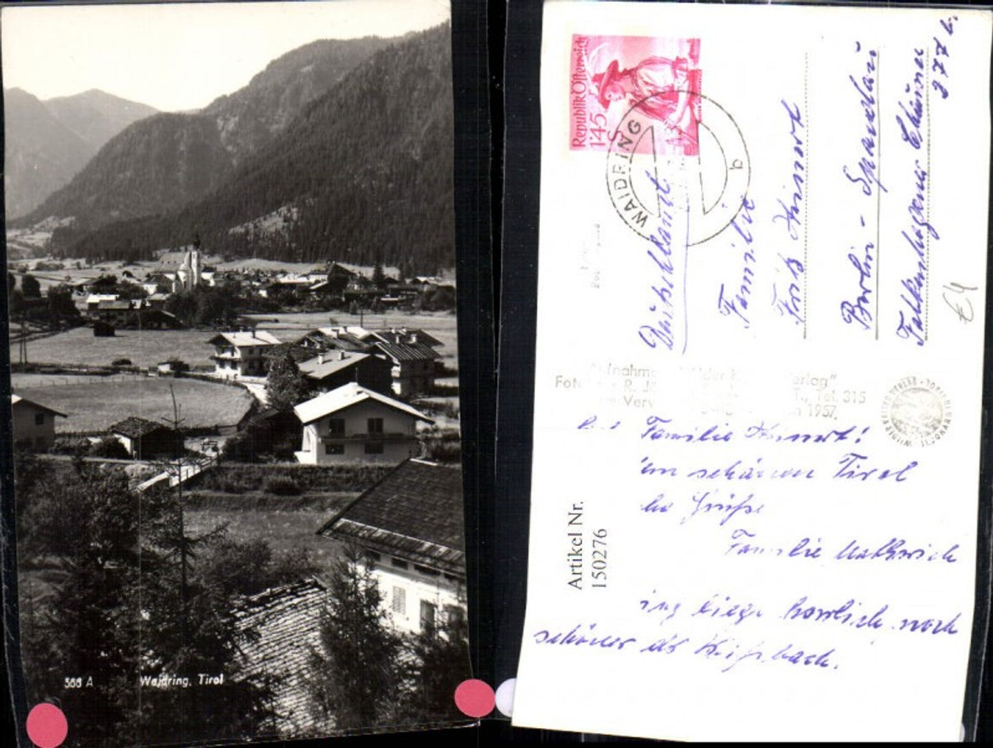 Alte Ansichtskarte – Old Postcard