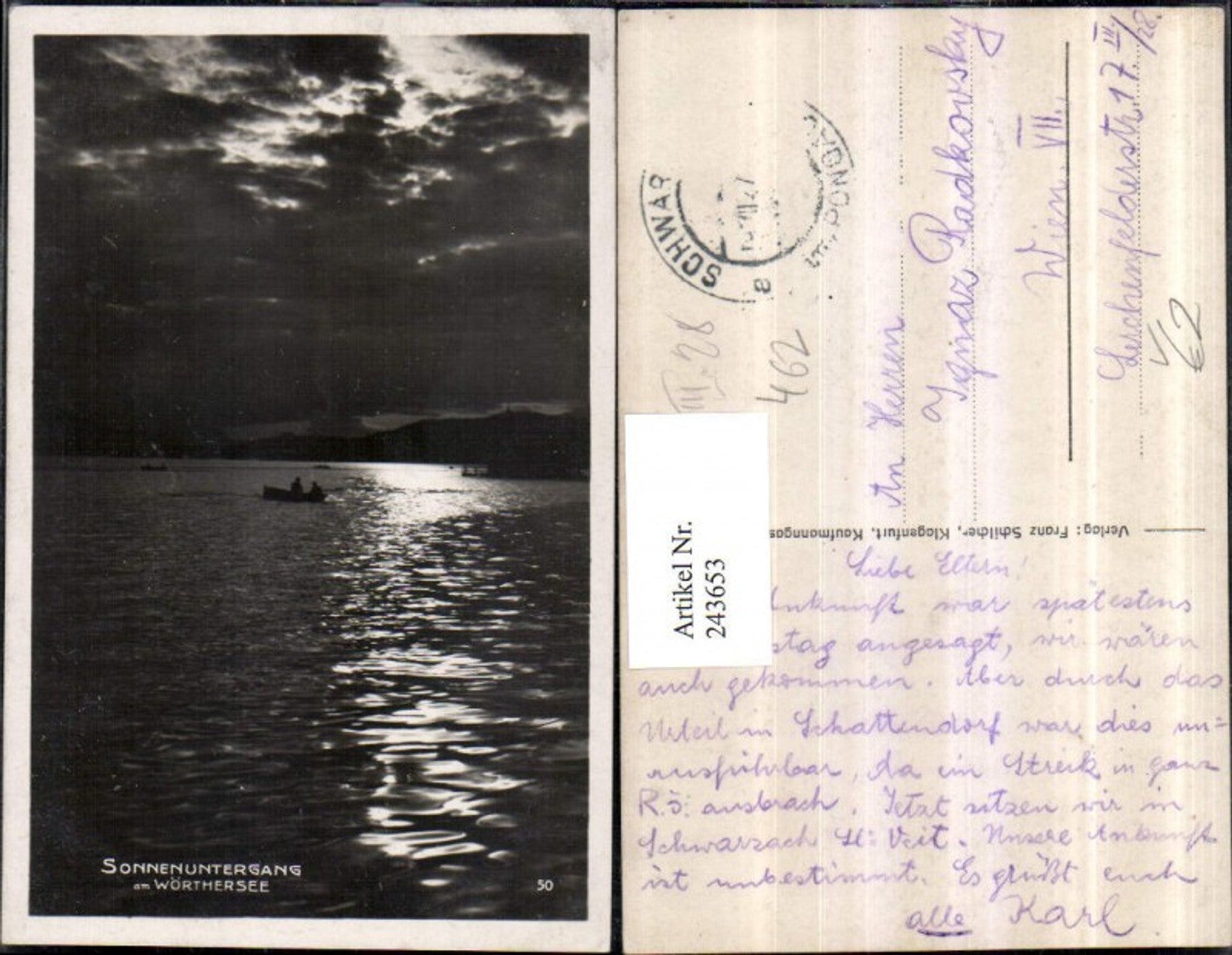 Alte Ansichtskarte – Old Postcard