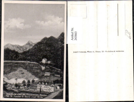 243863,Strandhotel Obir am Klopeinersee b. St. Kanzian