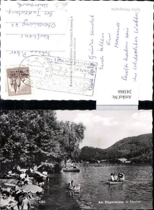 243866,Am Klopeinersee b. St. Kanzian Strandleben Partie pub Franz Schilcher 1283