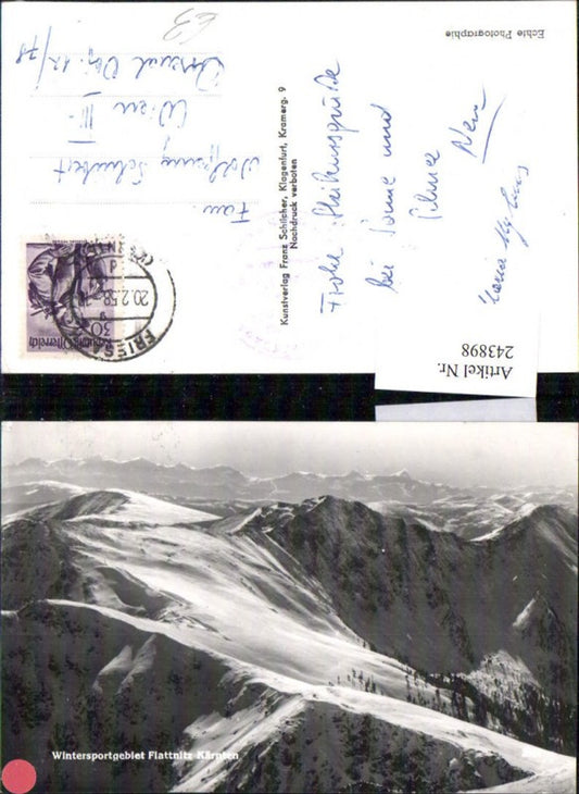 243898,Flattnitz Glödnitz Bergkulisse Winterbild pub Franz Schilcher 2561