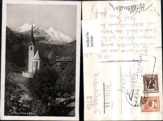 243949,Heiligenblut Kirche m. Großglockner