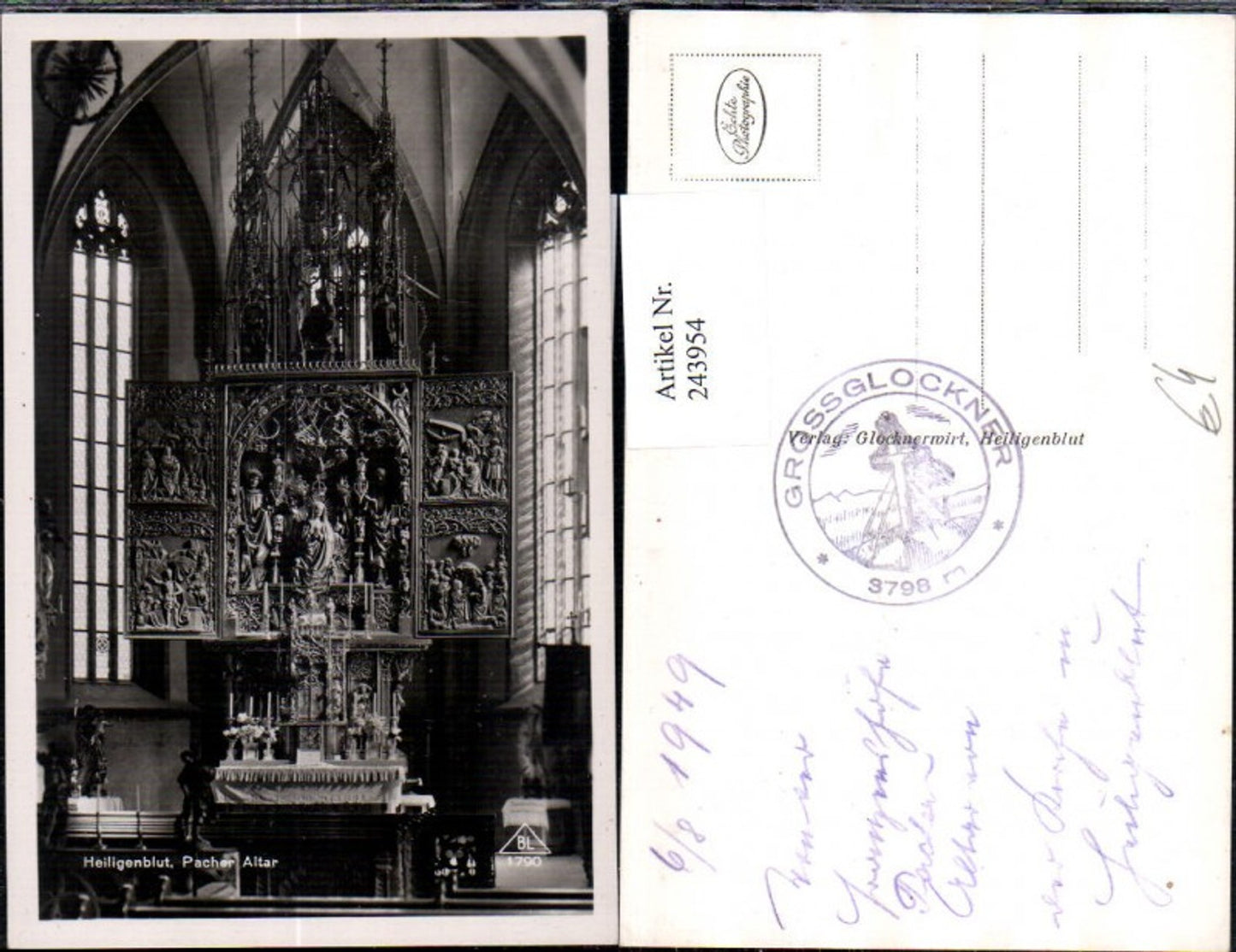 243954,Heiligenblut Kirche Innenansicht Pacher Altar