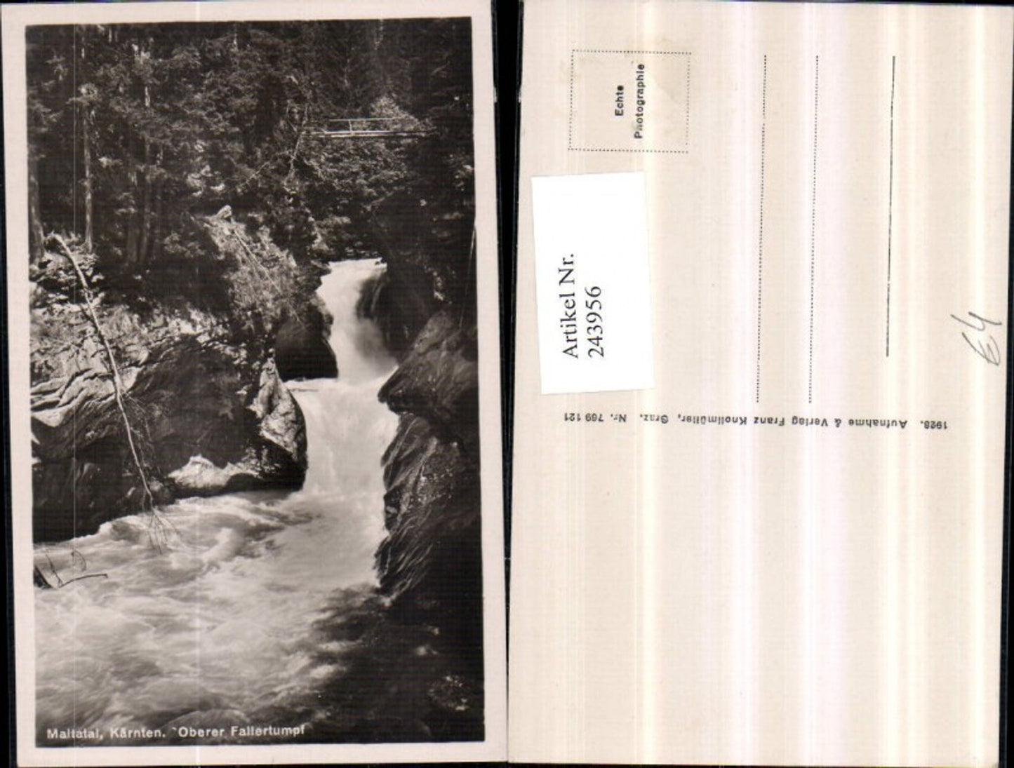243956,Maltatal b. Malta in Kärnten Oberfer Fallertumpf Partie