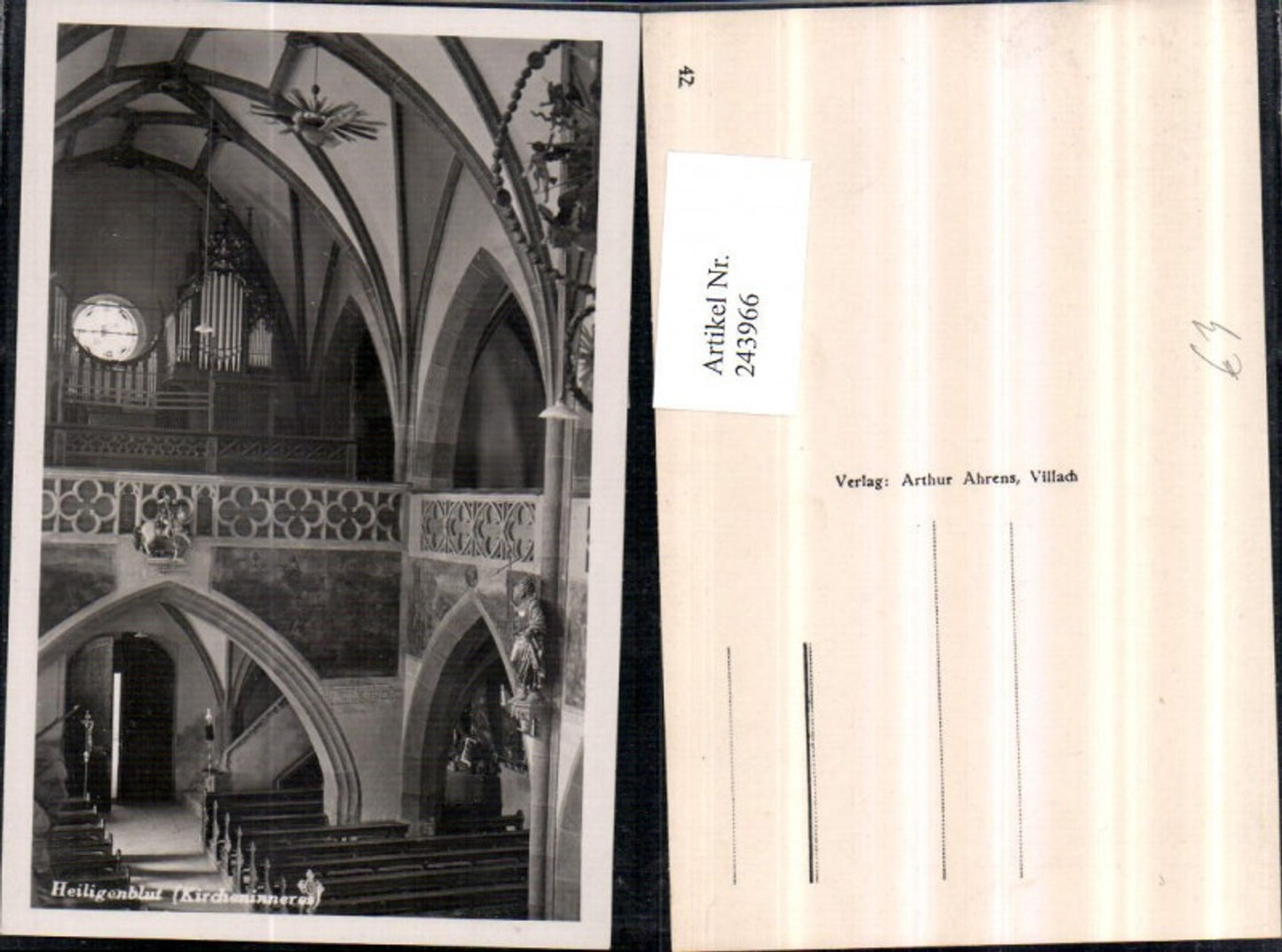 243966,Heiligenblut Kirche Innenansicht Orgel