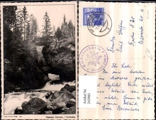 243983,Maltatal b. Malta in Kärnten Hochsteg Partie