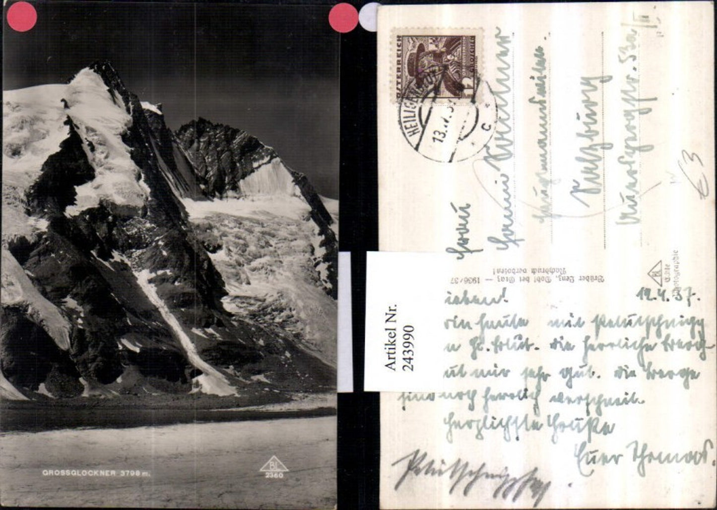 243990,Großglockner Bergkulisse b. Heiligenblut