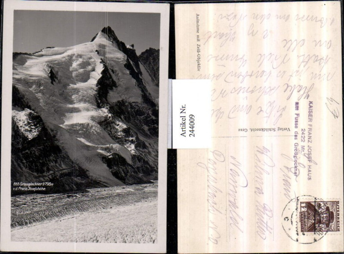 244009,Großglockner Bergkulisse von d. Franz Josefshöhe b. Heiligenblut