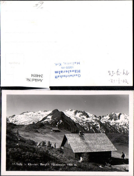 244054,Mallnitz in Kärnten Berglift Häusleralm Bergkulisse
