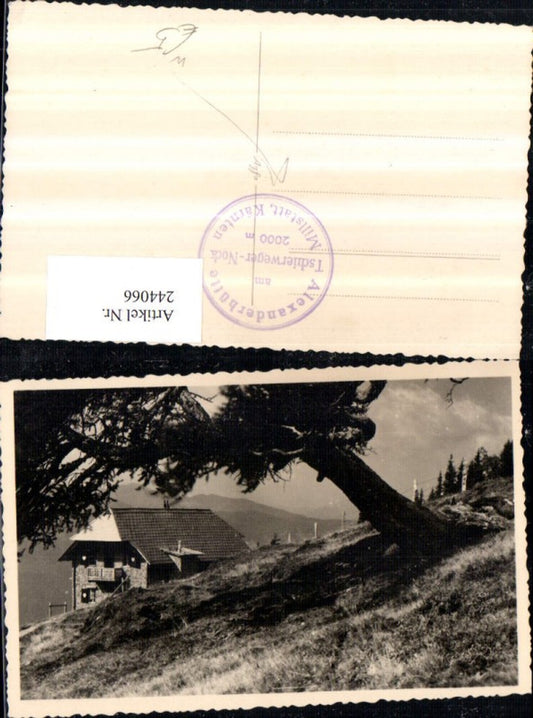 244066,Alexanderhütte Berghütte am Tschierweger-Nock b. Millstatt