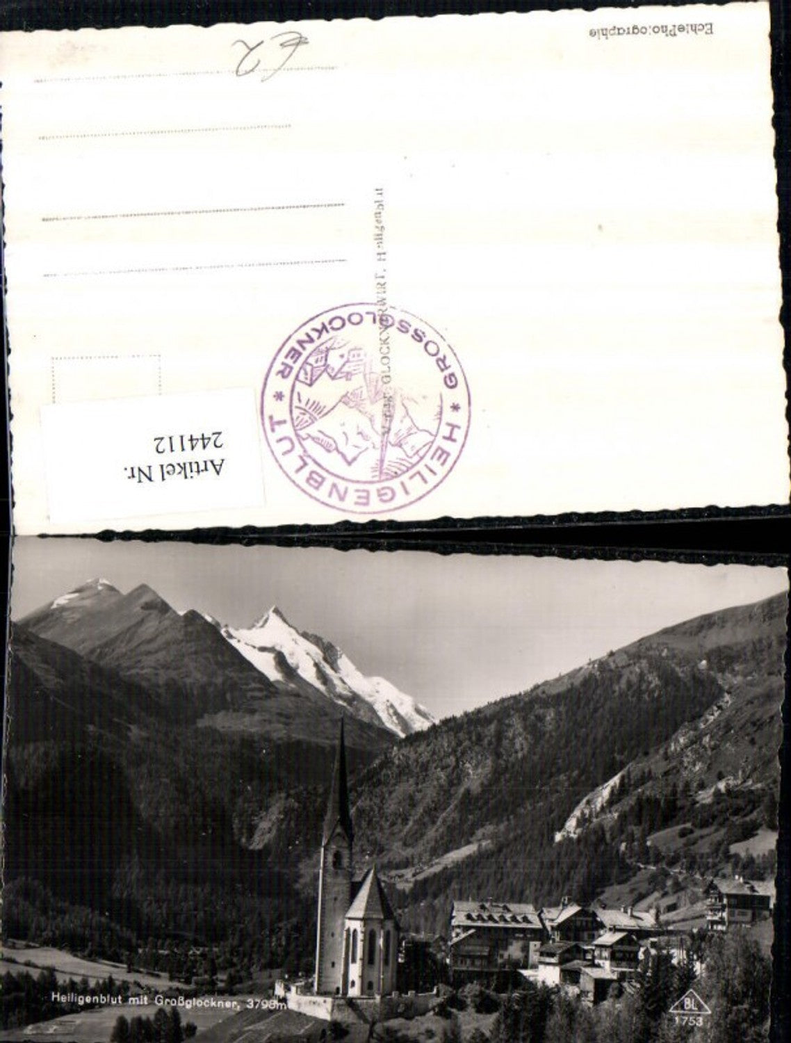 244112,Heiligenblut Totale m. Großglockner