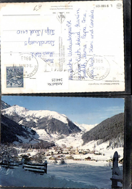 244125,Döllach b. Heiligenblut im Mölltal Totale Winterbild