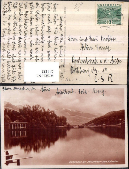 244132,Seeboden am Millstätter-See Partie pub Franz Knollmüller 631/205