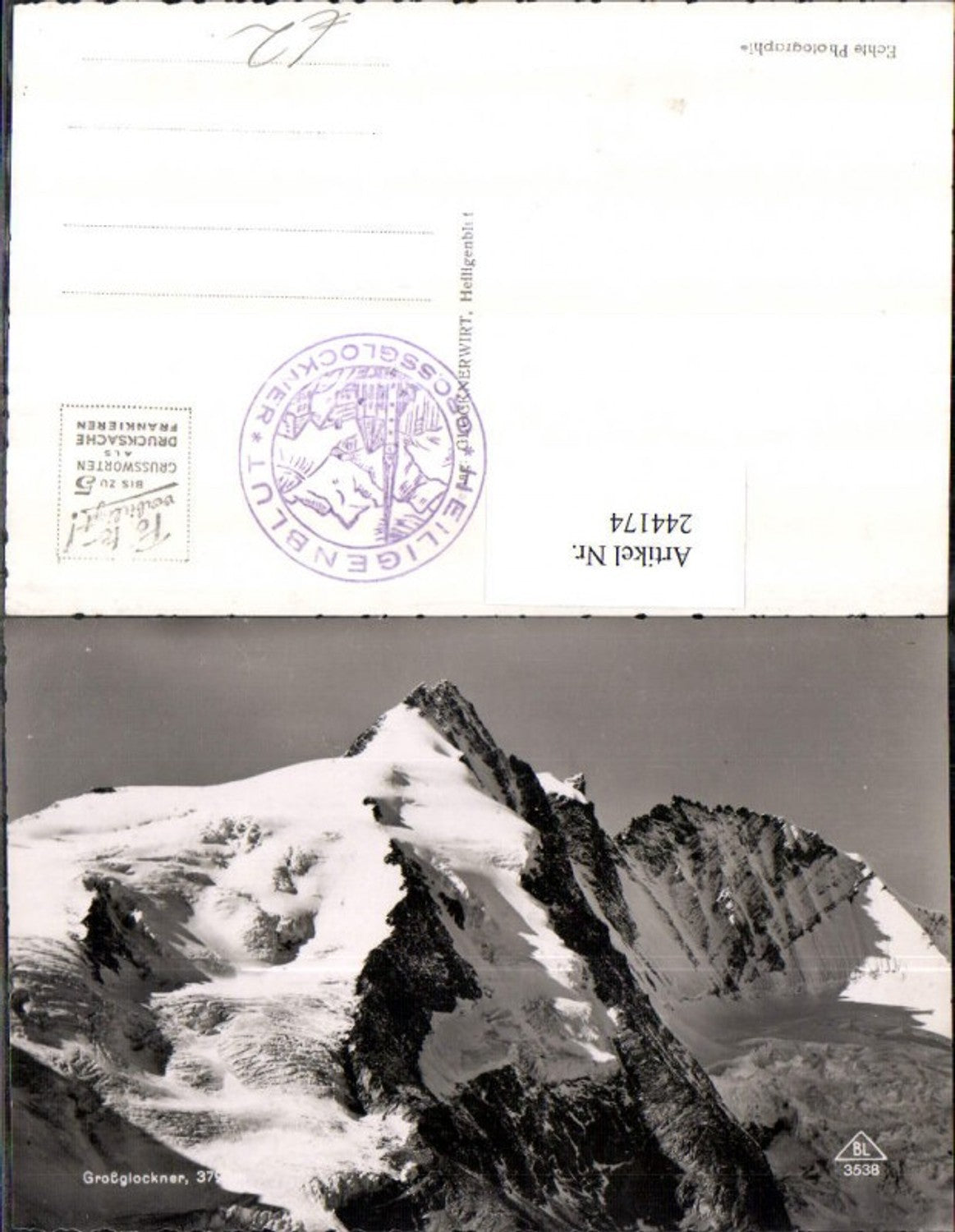 244174,Großglockner Bergkulisse b. Heiligenblut