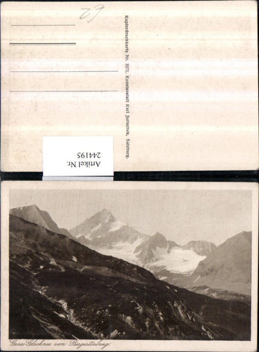 244195,Großglockner v. Bergertörlweg Bergkulisse b. Heiligenblut