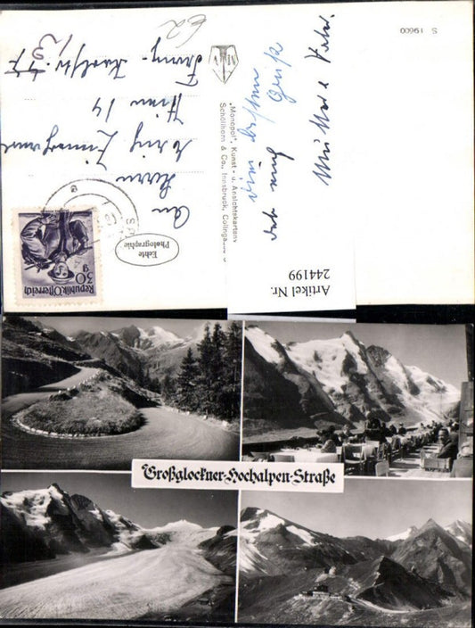 244199,Großglockner Hochalpenstraße Bergkulissen Pasterze Mehrbildkarte b. Heiligenblut