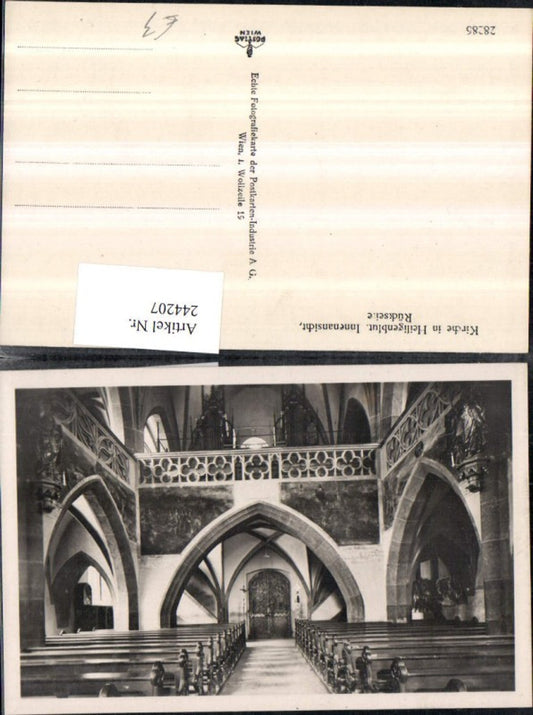244207,Kirche in Heiligenblut Innenansicht Rückseite Orgel