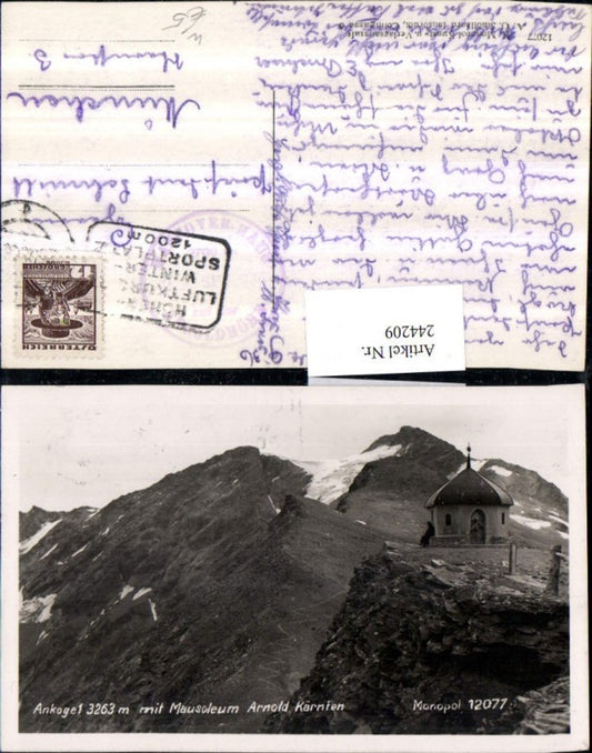 244209,Ankogel m. Mausoleum Arnold Bergkulisse b. Mallnitz