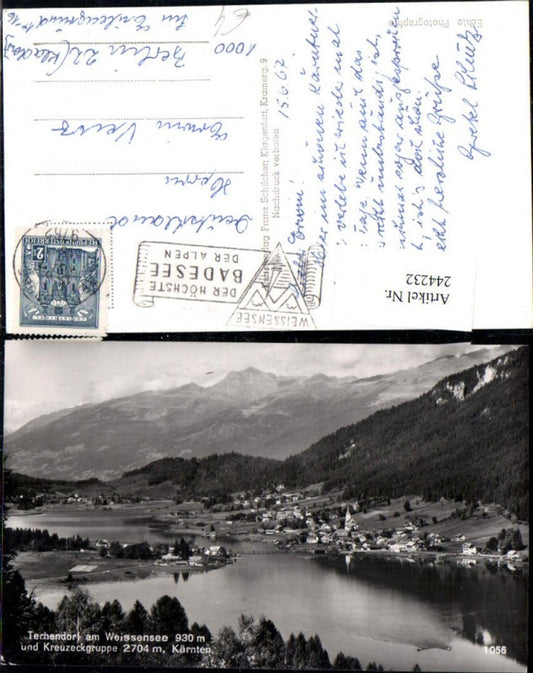 244232,Techendorf am Weißensee Totale u. Kreuzeckgruppe pub Franz Schilcher 1056