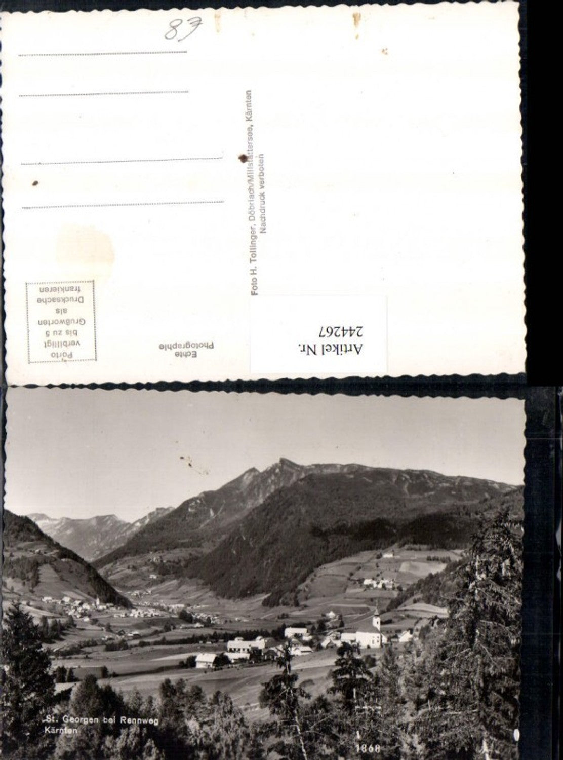 244267, St. Georgen b. Rennweg Total in Carinthia