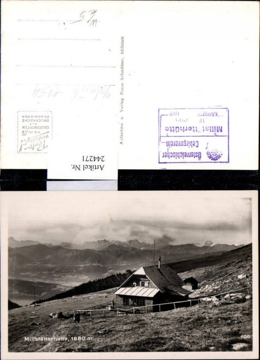 244271,Millstätterhütte Berghütte b. Millstatt am See