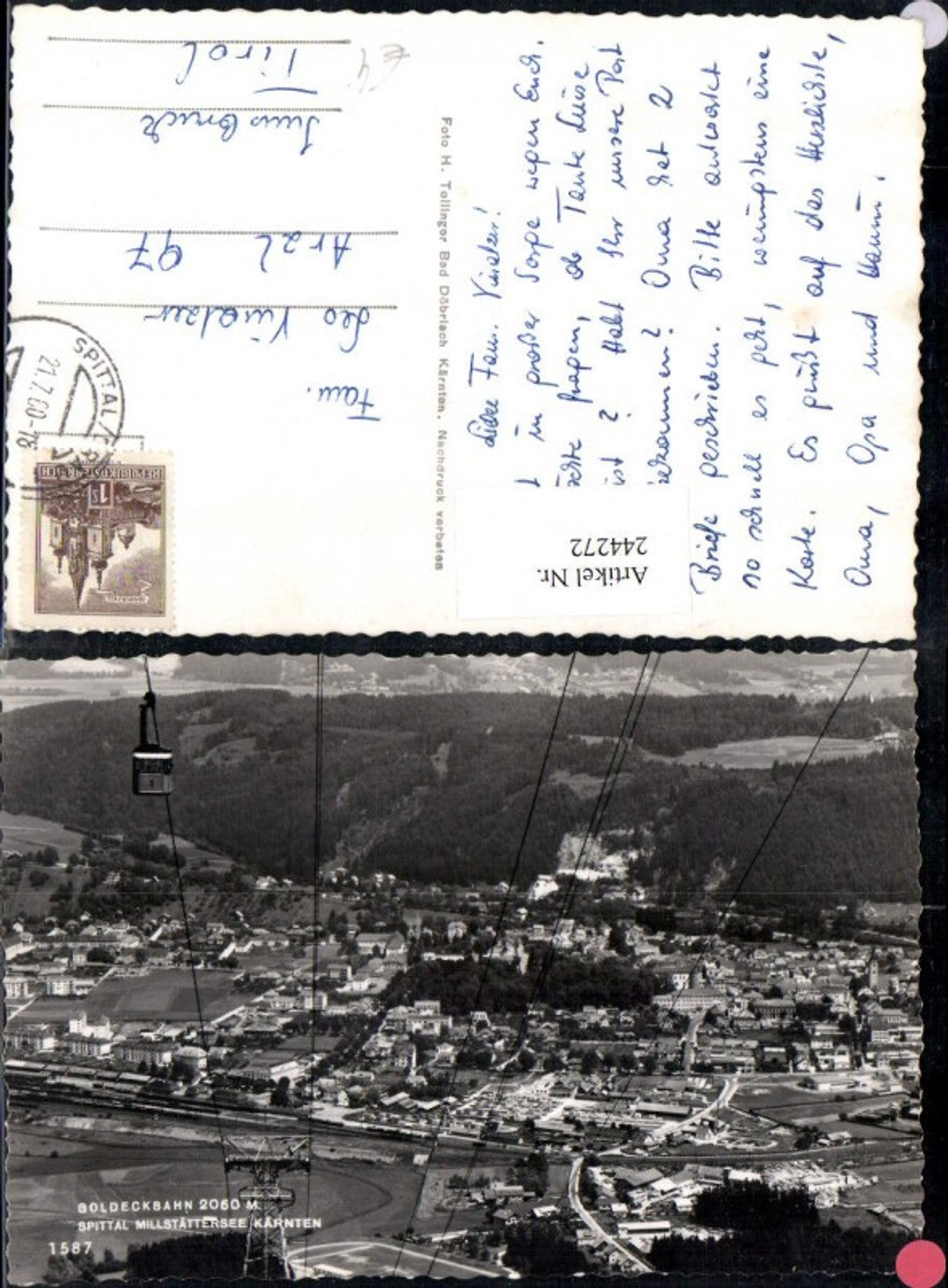 244272,Goldeckbahn Seilbahn Spittal am Millstättersee Totale