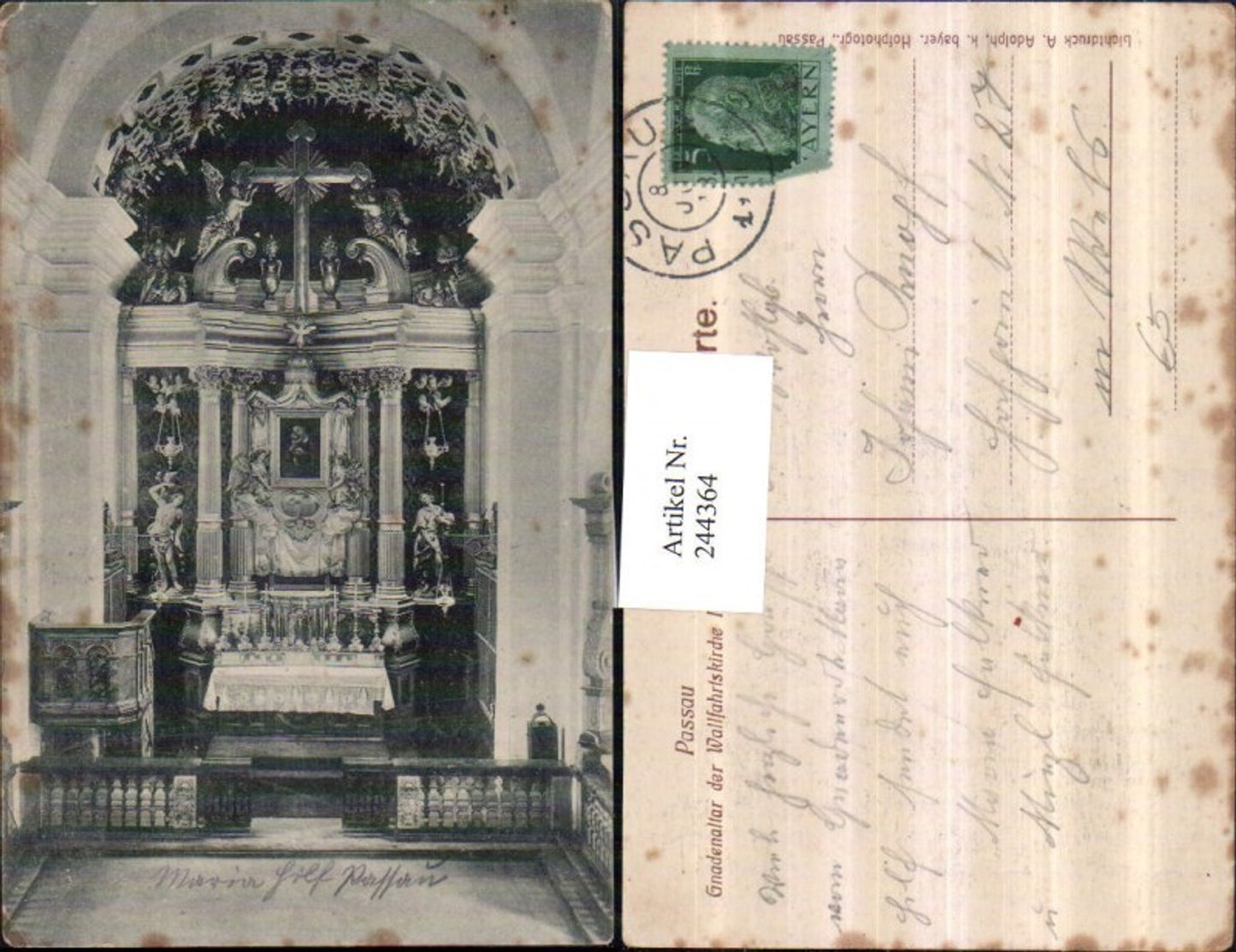 244364,Passau Gnadenaltar d. Wallfahrtskirche Mariahilf