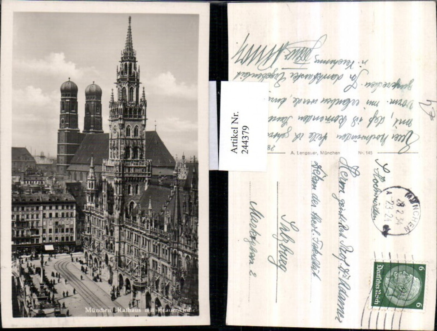 244379, Munich City Hall with Frauenkirche
