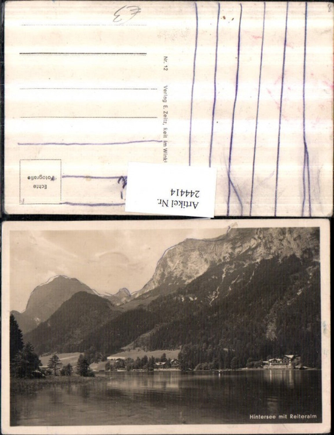 244414,Hintersee m. Reiteralm b. Berchtesgaden