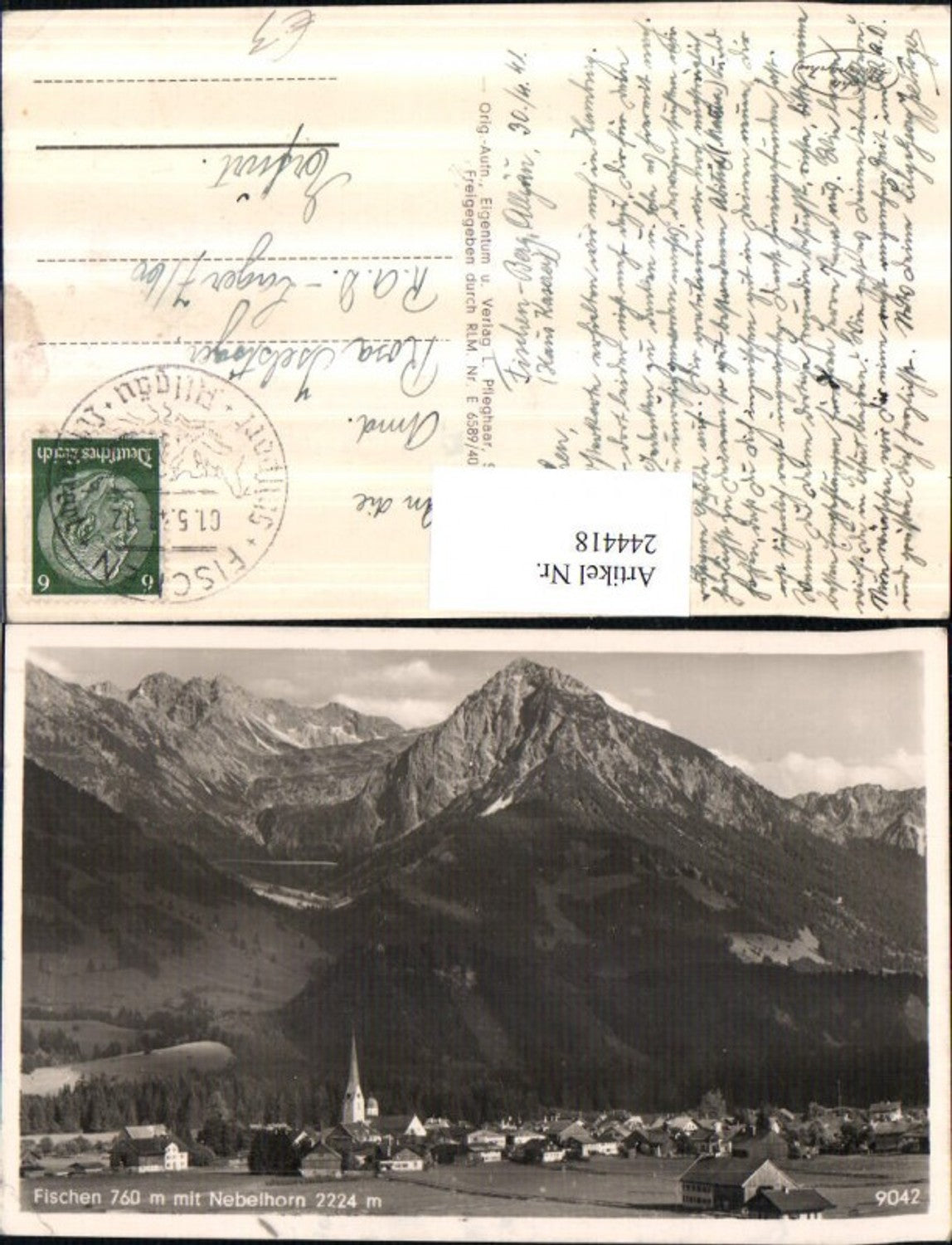 244418,Fischen Totale m. Nebelhorn Bergkulisse