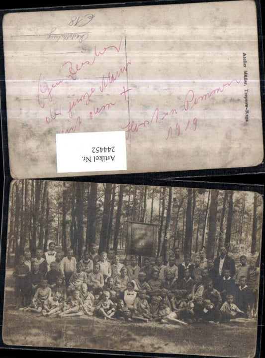 244452,Foto AK Berlin Charlottenburg Erholungsheim Kinder Hausmädchen Gruppenfoto