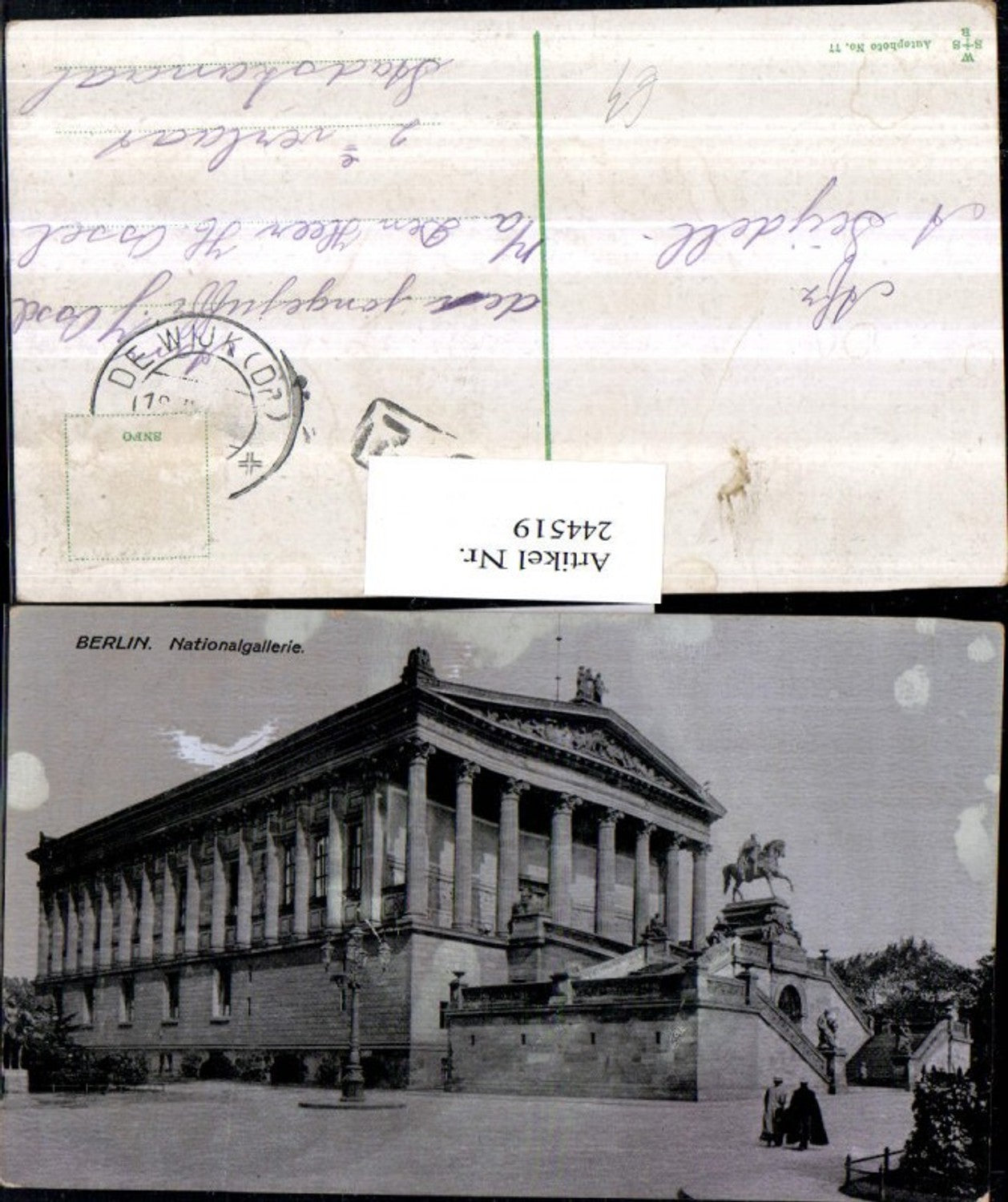 244519,Berlin Nationalgalerie m. Denkmal