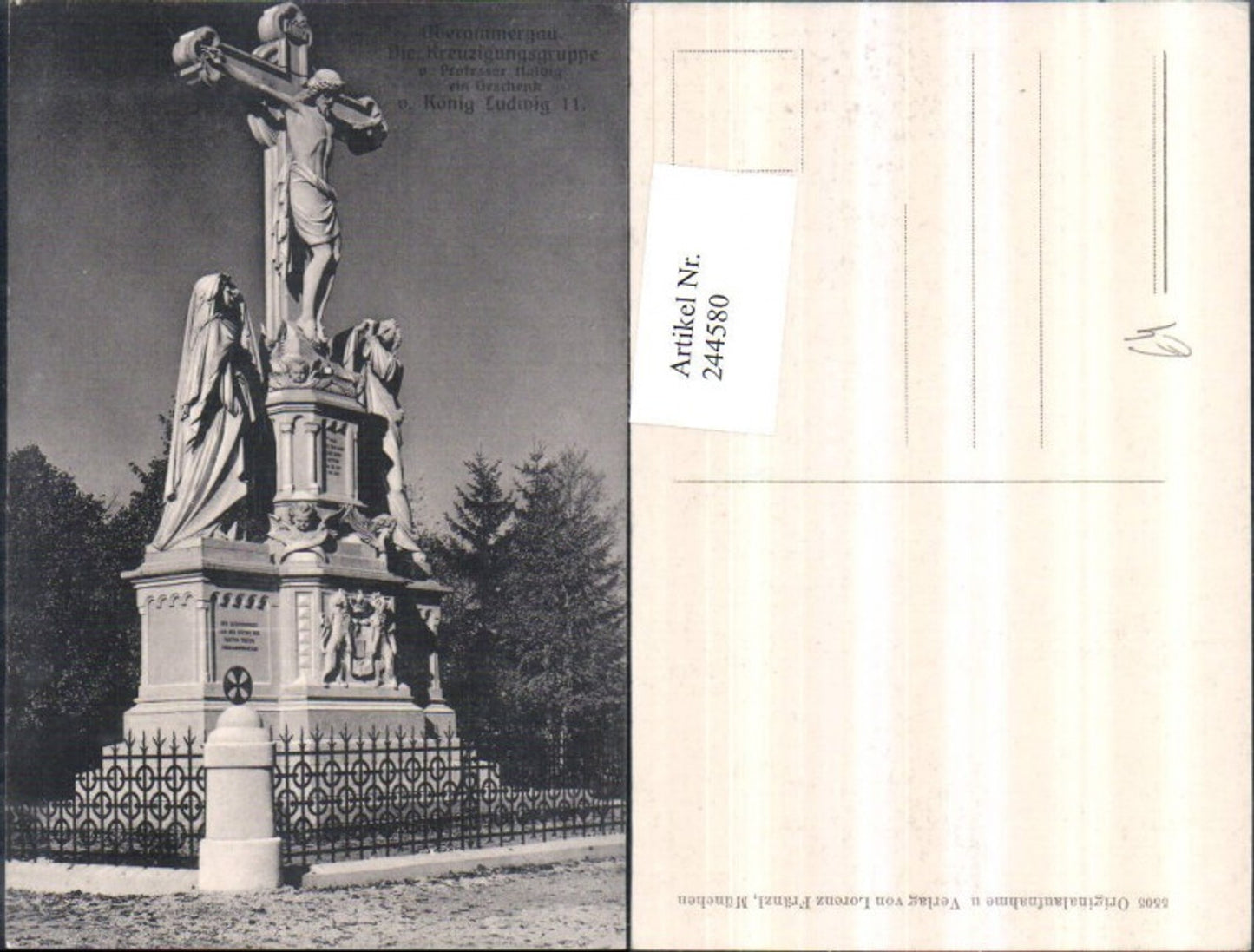 244580,Oberammergau Die Kreuzigungsgruppe von Professor Halbig